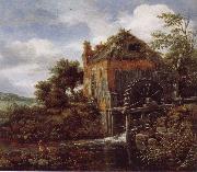 Thatch-Roofedhouse with a water Mill, Jacob van Ruisdael